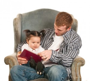 Nehemiah Reads to Eliana